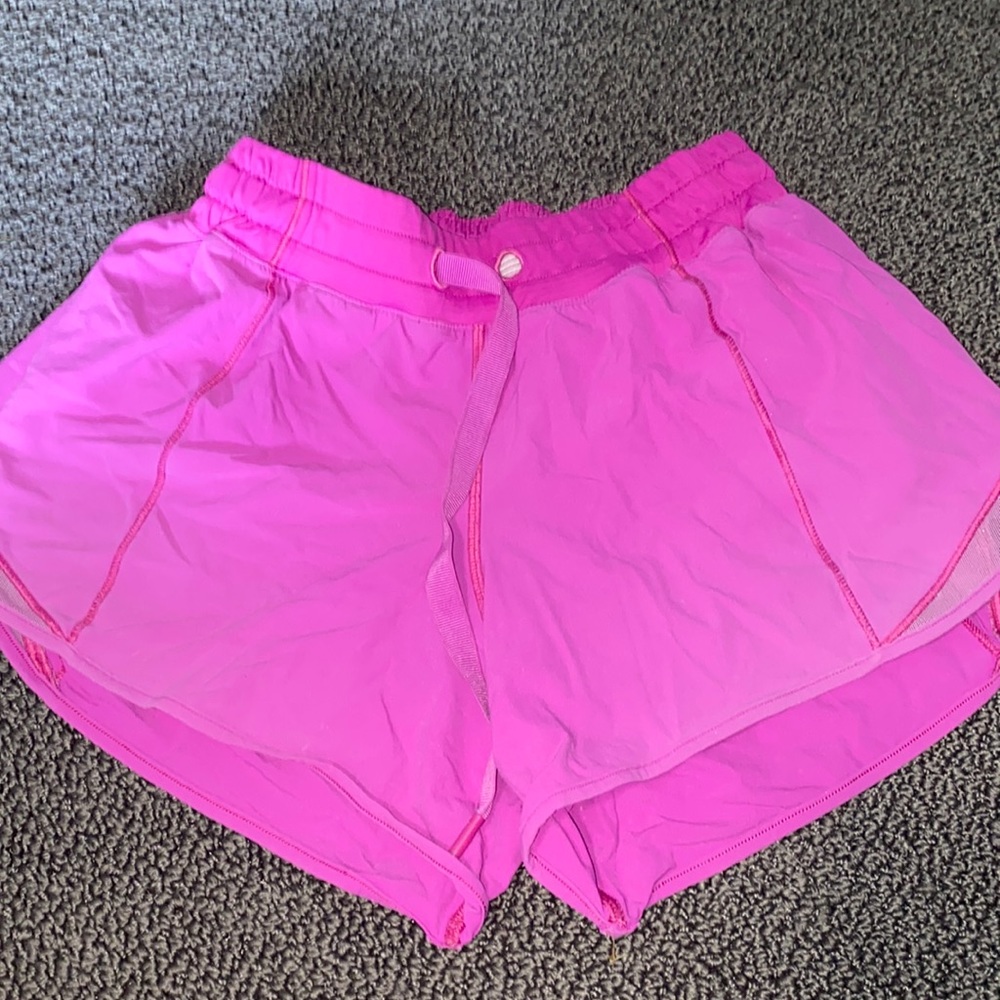Hot pink lululemon shorts